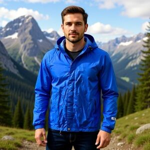 RARE Vintage 1970’s The North Face TNF Brown Label Gore-Tex Jacket Blue Mens S